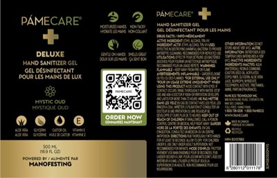 Label (500 mL Gel Mys Oud Ethyl)